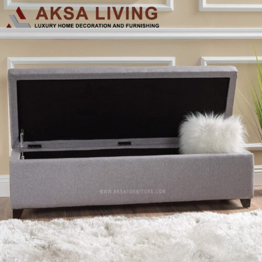 Mona storage bench, aksa living furniture, luxury furniture interior