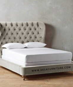 Winchester wing Bed, luxury furniture indonesia, aksa living furniture