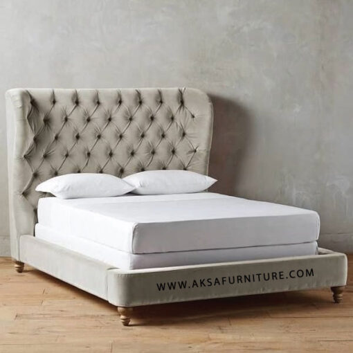 Winchester wing Bed, luxury furniture indonesia, aksa living furniture