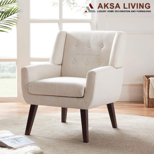 archie accent chair, aksa living furniture, luxury furniture decor