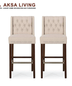 donald bar stool cream, aksa living furniture, luxury furniture decor