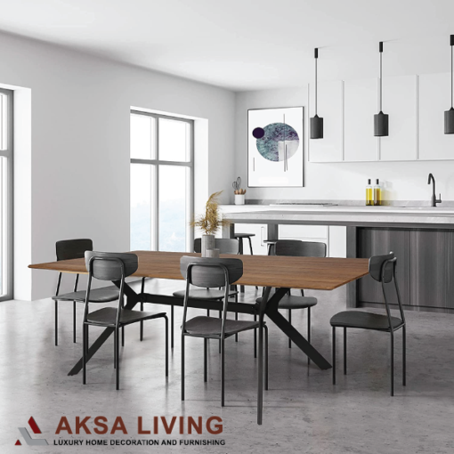 lucy dinning table, aksa living, luxury furniture