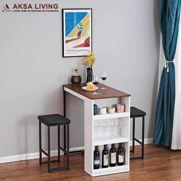 nadia bar table, aksa living furniture, luxury furniture decor