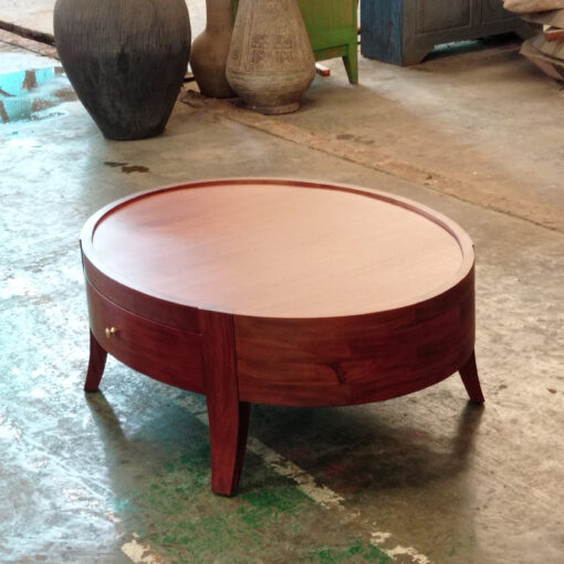 walnut oval coffee table