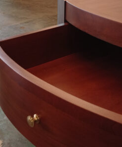 walnut oval coffee table