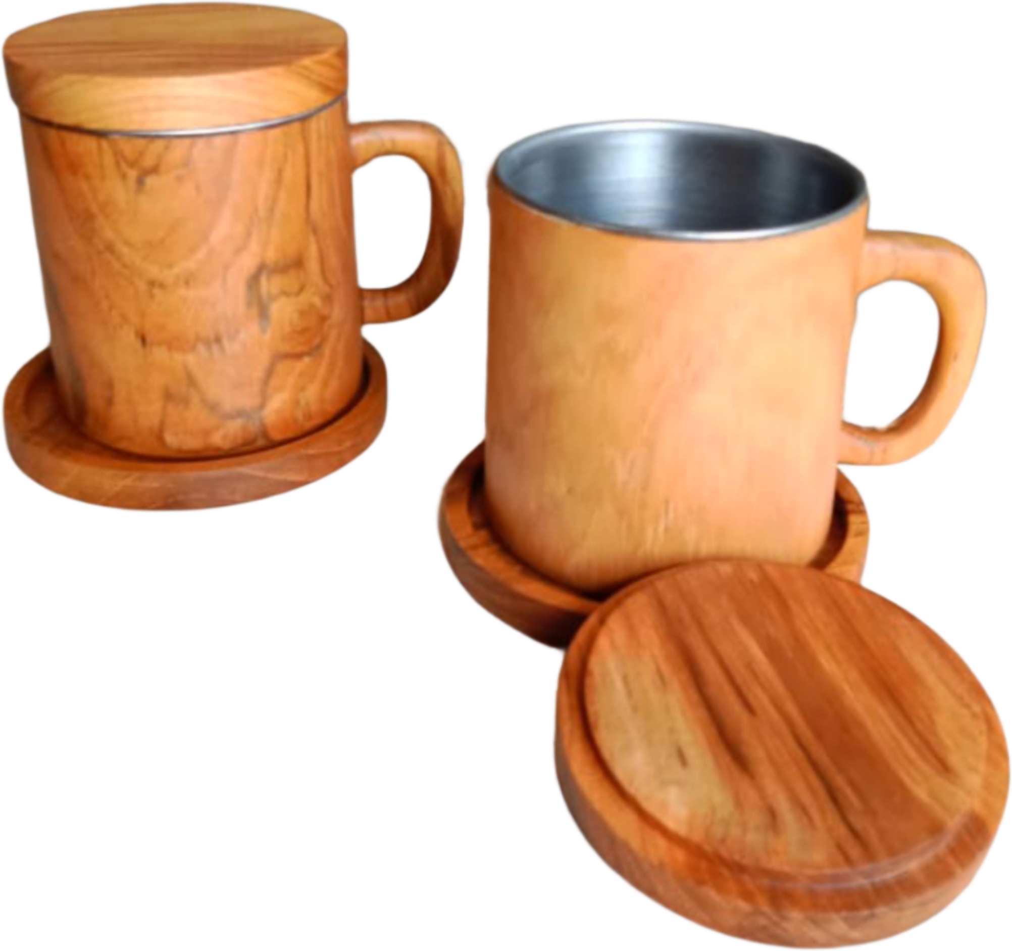 wooden mug