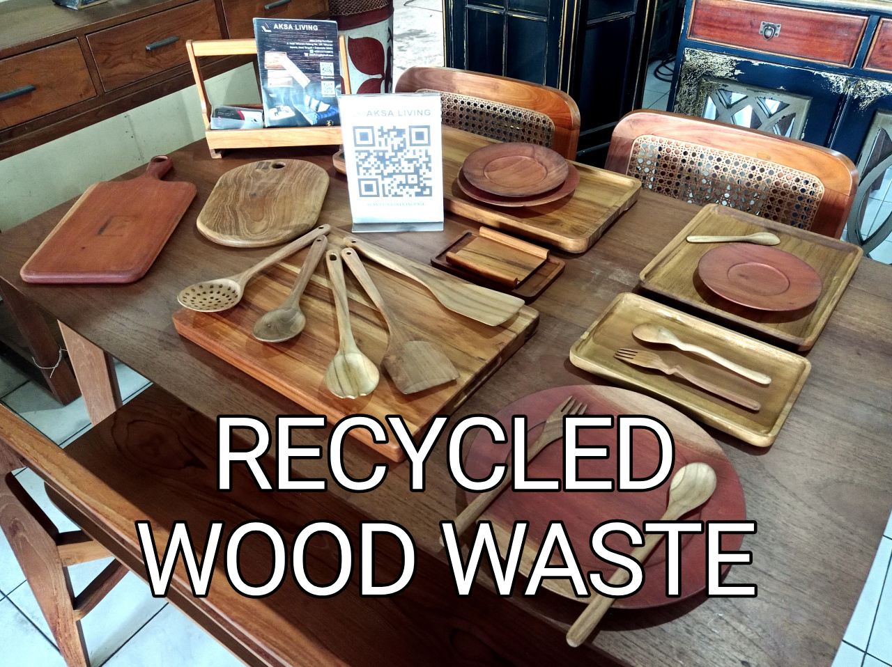 recycled wood waste